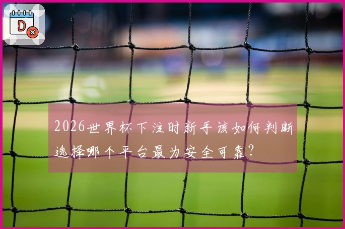 2026世界杯下注时新手该如何判断选择哪个平台最为安全可靠？